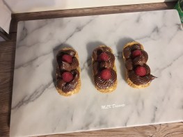 interieur eclairs ganache framboise