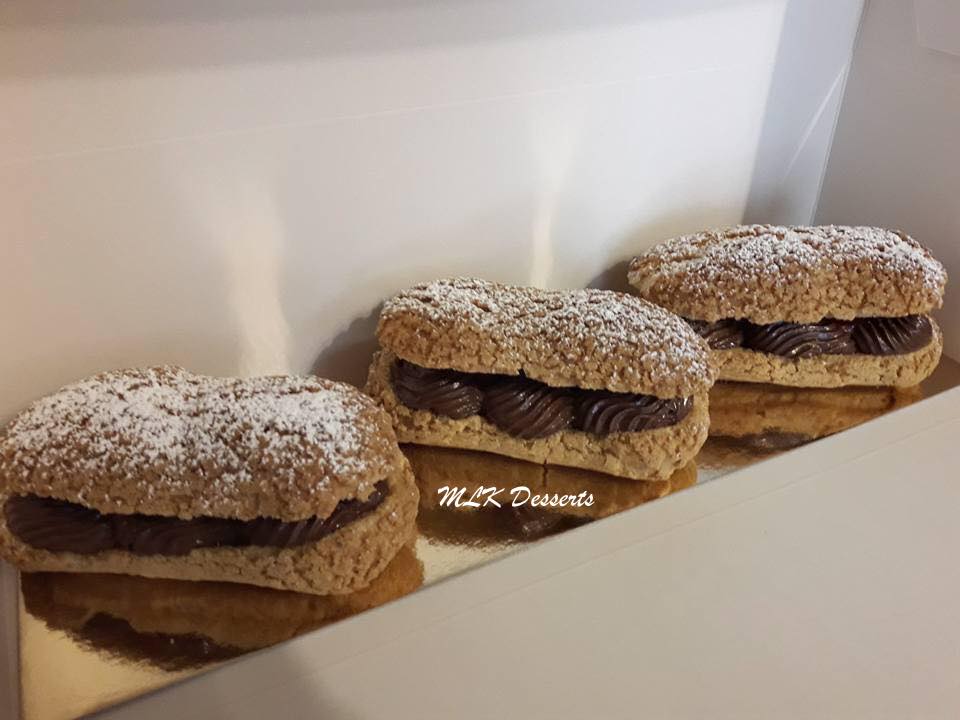 Éclairs crémeux chocolat et framboise
