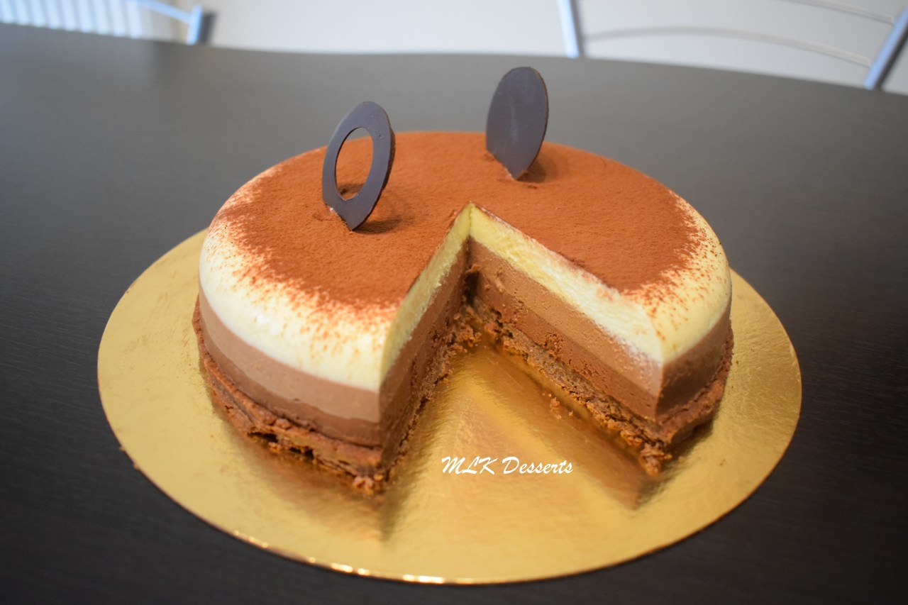 Coupe entremet aux 3 chocolats