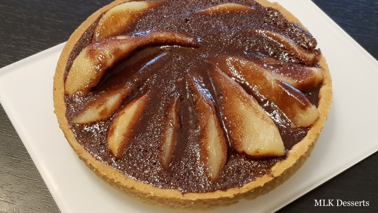 Tarte poires ~&nbsp;chocolat