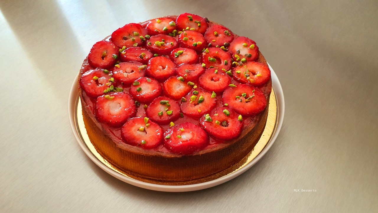 Tarte fraise pistache